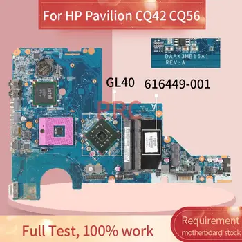 616449-001 616449-501 Za HP Paviljon CQ42 CQ56 Zvezek Mainboard DAAX3MB16A1 GL40 DDR2 Prenosni računalnik z matično ploščo