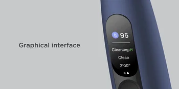 Novo Oclean X Pro Blue Sonic Električna zobna ščetka za Odrasle IPX7 Ultrazvočno Avtomatsko Hitro Polnjenje Zobno Ščetko z Zaslonom na Dotik
