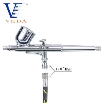 VEDA Airbrush Nastavite Dual-Akcijski Teža Krme Z 0,3 mm Air Brush Spray Pištolo Kompleti za Spray Auto Slikarstvo, Umetnost, Obrt Tetovaže Torto