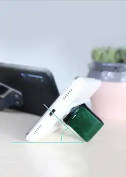 Freefinger multi-funkcijo moda mobilni telefon skrit obroč nosilec Usnje, tkanine, Prenosni obroč podporo