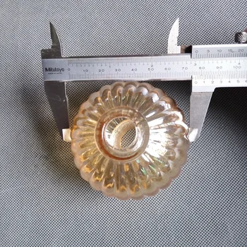 24 venčni amber stekleno kroglo premera 76mm x 69 mm višina lestenec kristalno deli za lestenec osrednji steber dekor