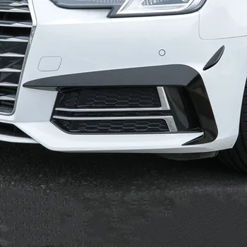 Avto Styling Za Audi A4 B9 2017-2018 Sprednji Odbijač Spojler Zraka Nož luči za Meglo Zajema Ogljikovih Vlaken Nalepke, Dodatki Zunanjost
