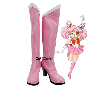 Sailor Moon Mornar Chibi Luna Chibiusa Mala Dama Anime Prilagodite Cosplay Visoke Pete, Čevlji Čevlji