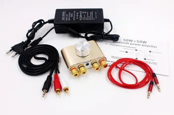50 W X2 F900 Bluetooth Sprejemnik Digitalni power Audio Ojačevalnik Hifi Stereo Power AMP Z napajalnim Adapterjem