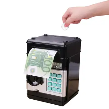 Elektronski šparovček ATM Gesla Denar Polje Denarnih Kovancev Shranjevanje Polje ATM Banka Sef Avtomatski Polog Bankovcev Božično Darilo