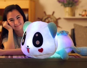 1pc 35 cm Nove Svetlobne Plišastih Panda Toy Osebje Žareče Živali Lutka Darilo za Rojstni dan za Otroke