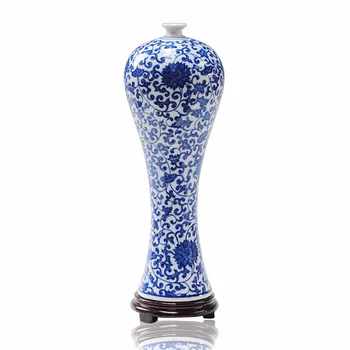 Starinsko Modre in Bele Keramične Lepoto Vaza Oblikovanje Porcelana Cvet Ročno Domov Dekoracijo Jingdezhen Vaze