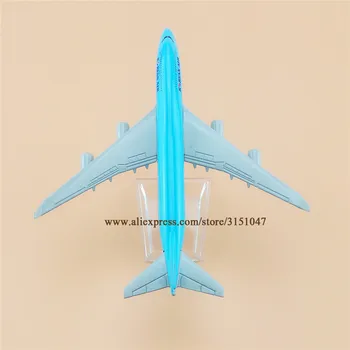 16 cm Zraka, Korean Air B747 Boeing 747-400 Airlines Letalo Model Letalo Zlitine Kovin Zrakoplova Diecast Igrača Otroci Darilo