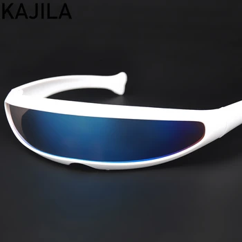 Pravokotnik X-Men Sončna Očala 2020 Moda Laserska Očala Prostor Robot En Kos, Ki Potujejo Windproof Sončna Očala Za Ženske Buljiti