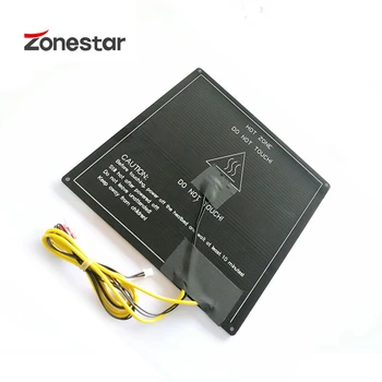 ZONESTAR Aluminija Znanja Heatbed tiskanja platformo MK3 12V RepRap 3D tiskalnik hotbed 220mmx220mm 3 mm debeline s kabel