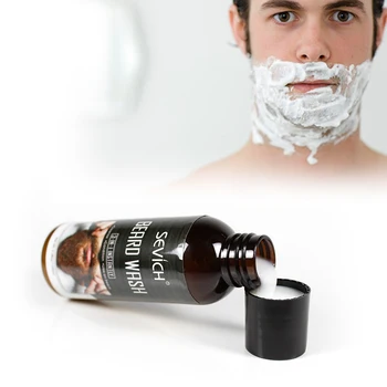 Sevich 100 ml Organskega Brado Pranje Šampon Globinsko Čiščenje Repair Balzam za Brado Oblikovanje Vitamin Za Balzam za Lase