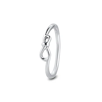 Infinity Vozel Obroč materinski Dan 925 Funt-Silver-Obroči DIY Moda Feamle anillos Evropske Nakit Za Ženske