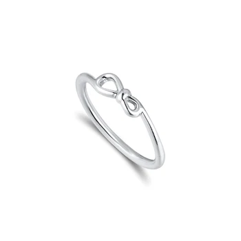 Infinity Vozel Obroč materinski Dan 925 Funt-Silver-Obroči DIY Moda Feamle anillos Evropske Nakit Za Ženske