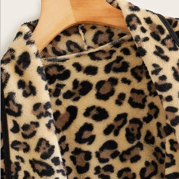 Krzno Plašč Ženske Zimske 2020 Plus Velikost Leopard Umetno Puhasto Dlako Suknjič Krzno Jopico Specializiranimi Za Umetno Krzno Plašč Dolgo Toplo Krzno Plašč Cape Ženske