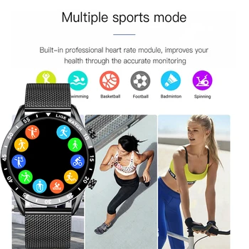 2020 Novih Moških Očesa pasu Pametno Gledati modni Športni spanja Informacije opomnik, ki je Primerna za Android in IOS Nepremočljiva ure
