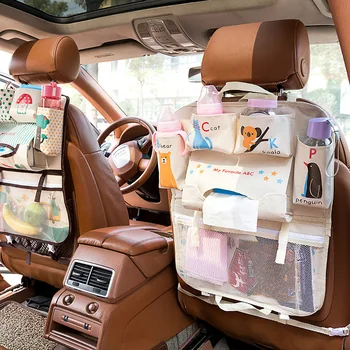 Risanka Avtomobilski Sedež Nazaj Shranjevanje Visi Torba Organizator Avto-styling Baby Izdelek Varia Nalaganje Tidying Avtomobilska Notranja Oprema