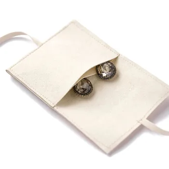 50pcs Osebno Logotip Nakit, torbice prilagodite sredstev vrečko elegantna majhna embalaža mikrovlaken Poslovnih Earings Vrečke Razsutem stanju