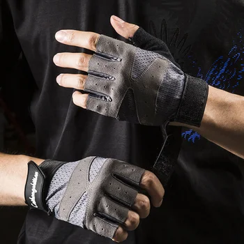 Unisex fitnes rokavice moški ročka opreme vodoravna vrstica uresničevanje zapestje kolesarjenje pol prsta elastične rokavice taktične Rokavice brez prstov D28