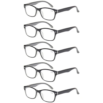 5 Pack Obravnavi Očala Spomladanski Tečaj Ovalne Okvirje Pisane Bralci Kakovosti Očala za 0,5 6,0 Modni Očala za Moške in Ženske