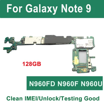 Original odklenjena Za Samsung Galaxy Note 9 N960F N960FD N960U 128GB Motherboard Opomba 9 Mainboard Testiranje Dobro Logiko odbor