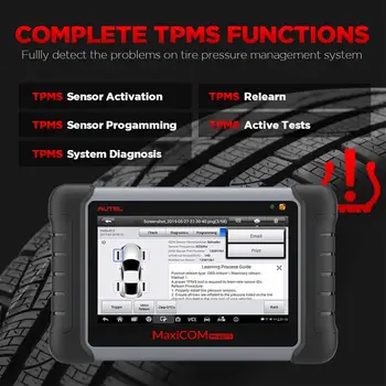 AUTEL MaxiCOM MK808TS TPMS avtomobilsko orodje za diagnostiko TPMS programsko orodje tlaka v pnevmatikah orodje obd2 optičnega pk mp808ts mk808bt