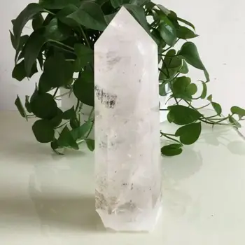 3000-3500g Naravno bela quartz crystal obelisk palico točke zdravljenja