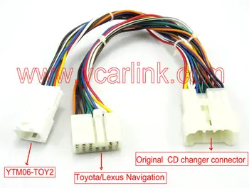 Yatour za Toyota Majhnih do Velikih Y kabel adapter (YT-SBY) za Toyota/Lexus moški vtiča v srednji armrest polje