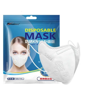 Hitra Dostava KN95 Dustproof Anti-Fog In Dihanje Maske Filtracija Usta Maske 5-Plast Usta Žarilna Kritje Masko