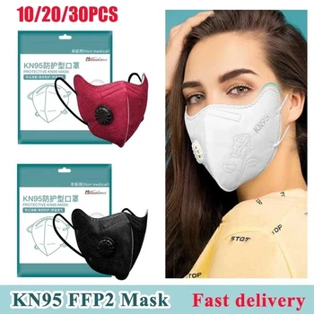 Hitra Dostava KN95 Dustproof Anti-Fog In Dihanje Maske Filtracija Usta Maske 5-Plast Usta Žarilna Kritje Masko