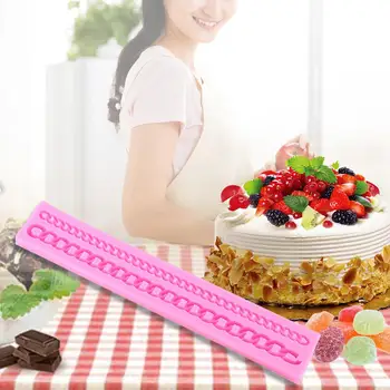 Čipke Silikonski Torto Plesni DIY Sladkarije, Čokolada Peko Okrasitev Orodja Non-stick Silikonski torto plesni in Jelly Candy 3D Plesni