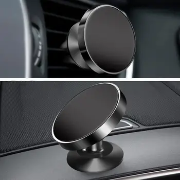 Magnetni mobilni telefon, držalo izstopu zraka avto sesalni mobilni telefon nosilec 360-stopinjski vrtečih ABS + kovina+univerzalni silikon