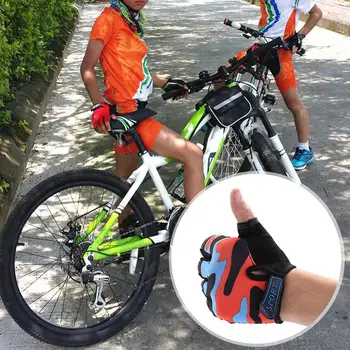 Otroški Kolesarski Prikrivanje Otrok Pol Prsta Kolesarske Rokavice Visoko Elastična Non-slip Bike Rokavice Jahanje Oprema