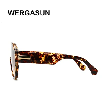 WERGASUN blagovno Znamko, Design, Modna sončna Očala Ženske Prevelik Vintage sončna Očala Moških Odtenki Očala Oculos de sol UV400