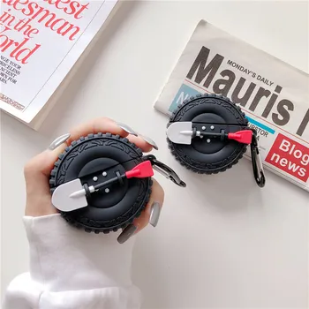 Luksuzni Superšportnega pnevmatike Slušalke Primeru za Apple Airpods Pro 3 2 1 Brezžične bluetooth slušalke Kritje za letalski stroki 3. 3D slušalke