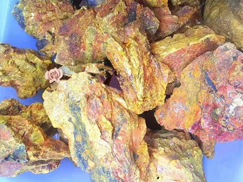 100-500 g nebo vpijoče Zlato Rumeno ORPIMENT Arzen sulfid, Kristalno Vug Mineralnih Vzorec