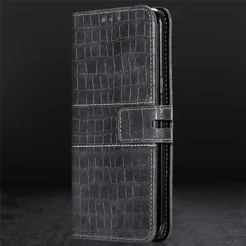 Aligator Usnjena torbica Za Samsung Galaxy S20 FE S21 Ultra S10 Plus S10E Opomba 10 Lite S 9 8 S7 Edge Flip Denarnice Krokodil Primeru