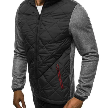 Eksplozije modeli priložnostne moda zadrgo kapičastih pulover dolgimi rokavi jakno za moške toplo barvo ujemanje kariran jopico MY115