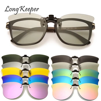 LongKeeper Polarizirana sončna Očala Moških Posnetek Na Sončna Očala Pribor Photochromic Vožnje Očala Ženske Cat Eye Glasses UV