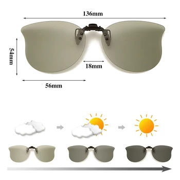 LongKeeper Polarizirana sončna Očala Moških Posnetek Na Sončna Očala Pribor Photochromic Vožnje Očala Ženske Cat Eye Glasses UV