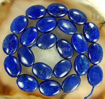 Brezplačno vroče novih Naravnih 13x18mm Egiptovski Lapis Lazuli Jasper Ovalne svoboden Kroglice 15