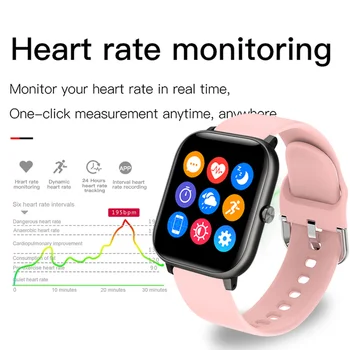 LIGE Nove Ženske Pametno gledati fitnes tracker srčni utrip, krvni tlak monitor športne ženske smartwatch moških za Android IOS +Box