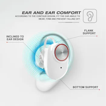 Novi Izdelki, Vroče prodaje Slušalke V5 TWS 5.0 Odlično kakovost zvoka za dolgoročno vzdržljivost binaural stereo zmanjšanje hrupa jasno