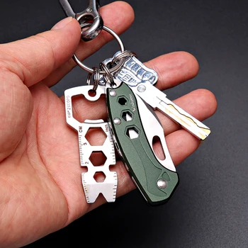 Sanrenmu 4108 Mini Keychain Nož Žepni Nož za sadje Nož za kampiranje Preživetje Taktično Utility Tool EOS Nož
