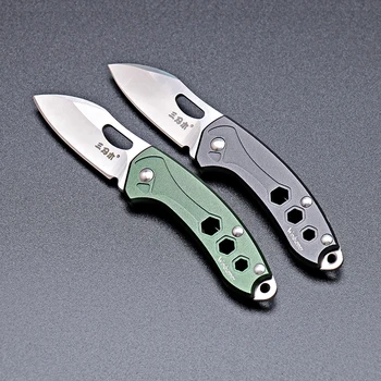 Sanrenmu 4108 Mini Keychain Nož Žepni Nož za sadje Nož za kampiranje Preživetje Taktično Utility Tool EOS Nož