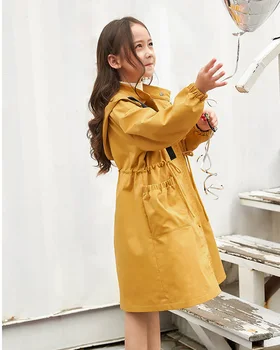 6 8 10 12 14 Let Nove Jesensko Zimske Otrok Zgostitev Dolgo Windbreaker Coats Dekle Oblačila Za Najstnike Otroci Jarek Suknjič 2020