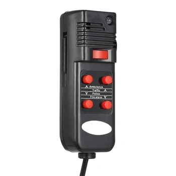 12V 60 W 5 Zvok Avtomobila Opozorilo Alarm Policija Požar Sirena Rog Glasno PA Zvočnik MIKROFON Sistem