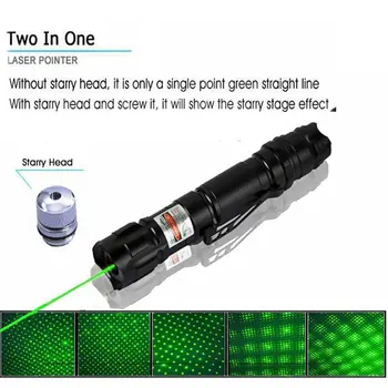 Lov Pogled Zeleni Laserski kazalnik 1000m 5mW Zelene Laserje Pogled Vojaške Nastavljiv Fokus Lazer Pero izberite Baterije in Polnilnika