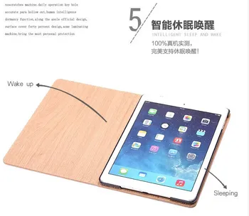 Za iPad Zraka 2 Primera Smart Cover, Ultra Slim DesignFaux Usnje Cover Za Apple iPad 6 zraka 2 Primera Brezplačna Dostava