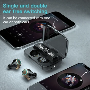 M18 TWS Novo 3500 mAh Brezžična tehnologija Bluetooth 5.0 Slušalke LED Zaslon Glavo telefonov, Športne Nepremočljiva Čepkov Hi-fi Stereo Slušalke