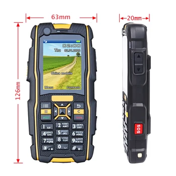 No ruske pisanje IP67 nepremočljiva krepak 3G UMTS GSM shockproof SOS odklenjena Mobilni Telefon Hitro izbiranje mobilnih Telefonov pritisna